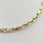 Sárga-fehér arany modern nyaklánc