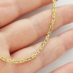 Sárga arany vékony királylánc