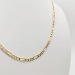 Sárga arany figaro nyaklánc