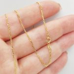 Sárga arany vékony figaro nyaklánc