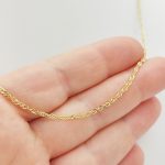 Sárga arany csavart nyaklánc