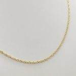 Sárga arany csavart nyaklánc