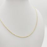 Sárga arany csavart nyaklánc