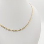 Sárga arany könnyed mutatós nyaklánc