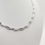 Fehér arany metszett mintás nyakék