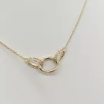 Sárga arany modern nyaklánc