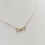 Sárga arany nyaklánc végtelen medállal