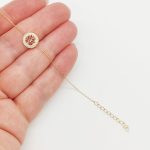 Sárga arany karlánc életfa medállal