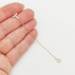 Sárga arany karlánc szitakötő medállal