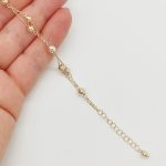 Sárga arany karlánc metszett bogyókkal