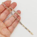 Sárga arany modern karlánc