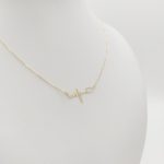 Sárga arany nyaklánc szívhang medállal