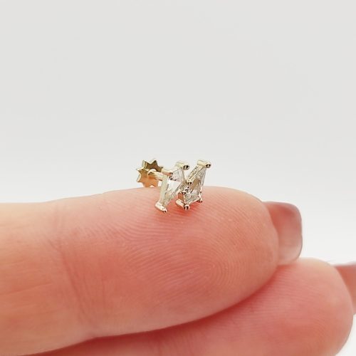 Sárga arany dupla deltoid piercing