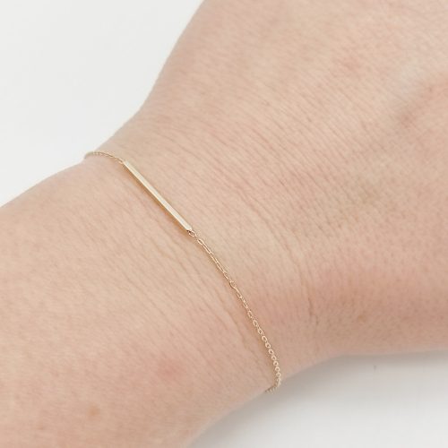 Sárga arany minimál karlánc