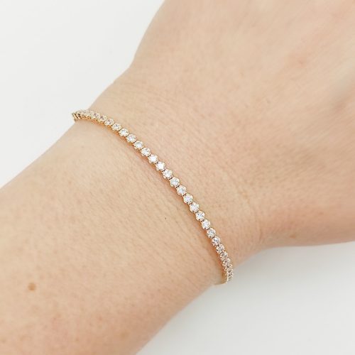 Sárga arany szikrázó tennis karlánc