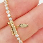 Sárga arany szikrázó tennis karlánc