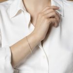 Sárga arany szikrázó tennis karlánc