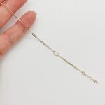 Sárga arany modern karlánc