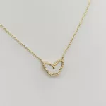 Sárga arany nyaklánc pillangó medállal