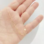 Sárga arany nyaklánc pillangó medállal