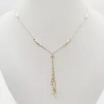 Sárga arany nyaklánc metszett orsókkal