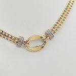 Sárga arany nyakék különleges medállal