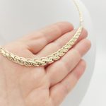 Sárga arany elől szélesedő elegáns nyakék