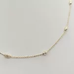 Sárga arany orsómintás nyaklánc