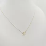 Sárga arany nyaklánc pillangó medállal