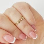 Sárga arany gyűrű végtelenekkel