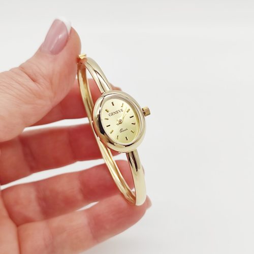 Sárga arany női karperec óra