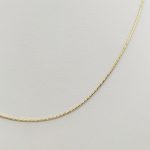 Sárga arany metszett kígyó nyaklánc - 45 cm