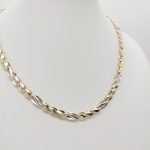 Sárga-fehér arany nyaklánc