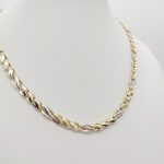 Sárga-fehér arany nyaklánc