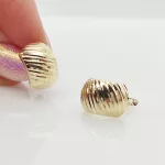 Sárga arany metszett fülbevaló