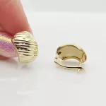 Sárga arany metszett fülbevaló