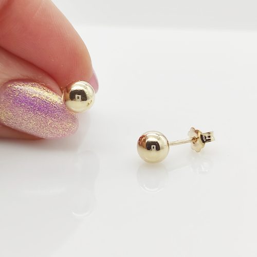 Sárga arany minimál bogyó fülbevaló