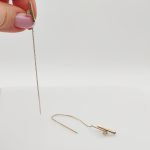 Sárga arany fantázia fülbevaló