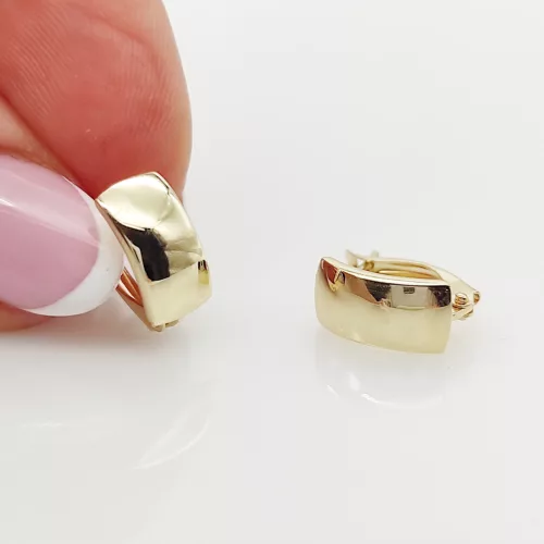 Sárga arany klasszikus fülbevaló