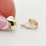 Sárga arany klasszikus fülbevaló