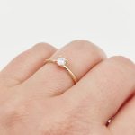 Sárga arany gyűrű cirkóniával