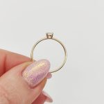 Sárga arany gyűrű cirkóniával