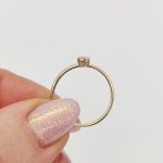 Sárga arany gyűrű cirkóniával