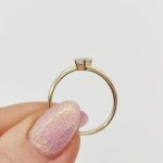 Sárga arany gyűrű cirkóniával