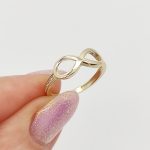 Sárga arany végtelenes gyűrű