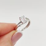 Fehér arany gyűrű cirkóniával