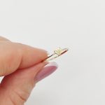 Sárga arany gyűrű szívvel