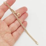 Sárga arany modern karlánc