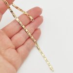 Sárga arany lapos karlánc