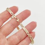 Sárga arany szelvényes karlánc